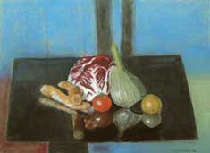 "Stilleben mit Gemse" - Pastell - Online-Galerie Nr.34